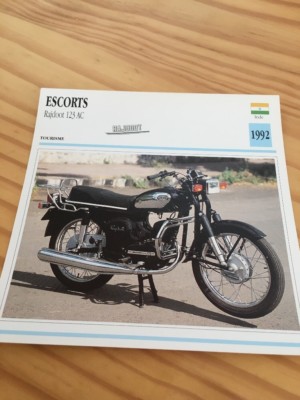 Escorts Radjdoot 123 AC 1992 Motorcycle Collection Atlas India