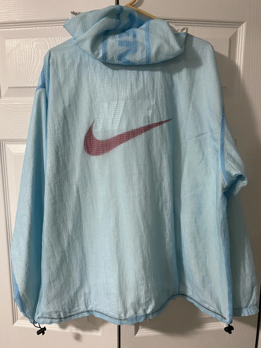 FW20 Supreme x Nike Jewel reversible ripstop anorak light blue
