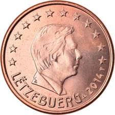 [#791975] Luxembourg, 5 Euro Cent, 2014, MS(63), Copper Plated Steel, KM:New