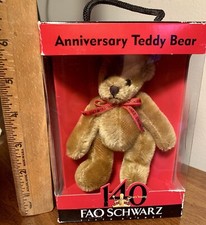 FAO SCHWARZ - 140th ANNIVERSARY 5" BEAR WITH BOX - NWT