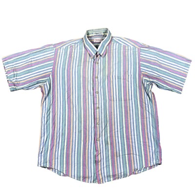 VTG Marty Sullivan South Dartmouth Cape Cod Colorful Button Down Shirt Sz Large
