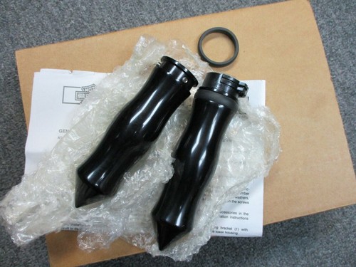Jay Brake Factor Handle Bar Grips Black Fits 82-19 Harley Davidson Cable Models - 第 1/4 張圖片