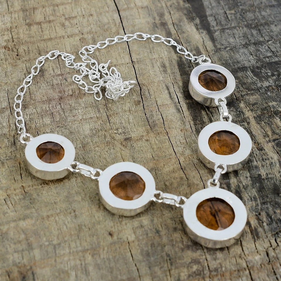 Morganite Gemstone Necklace 925 Sterling Silver Jewelry For Birthday Gifts - Image 4 of 4