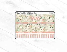 1005-5C May 8.5X11 Monthly View Kit Planner Stickers.