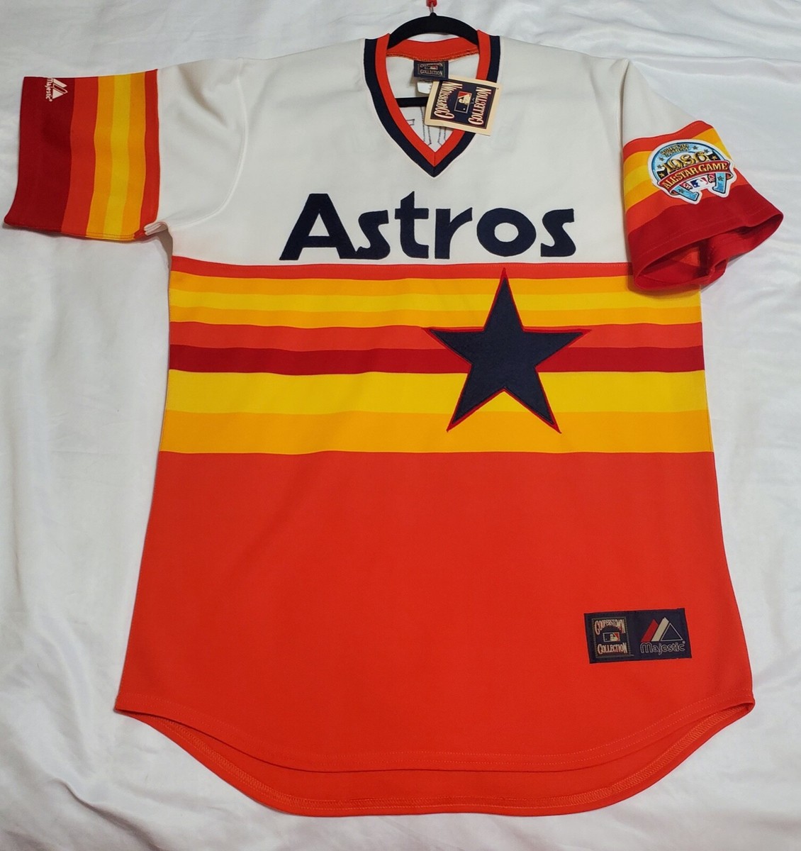 AUTHENTIC MAJESTIC LARGE HOUSTON ASTROS JEFF BAGWELL '86 TBC