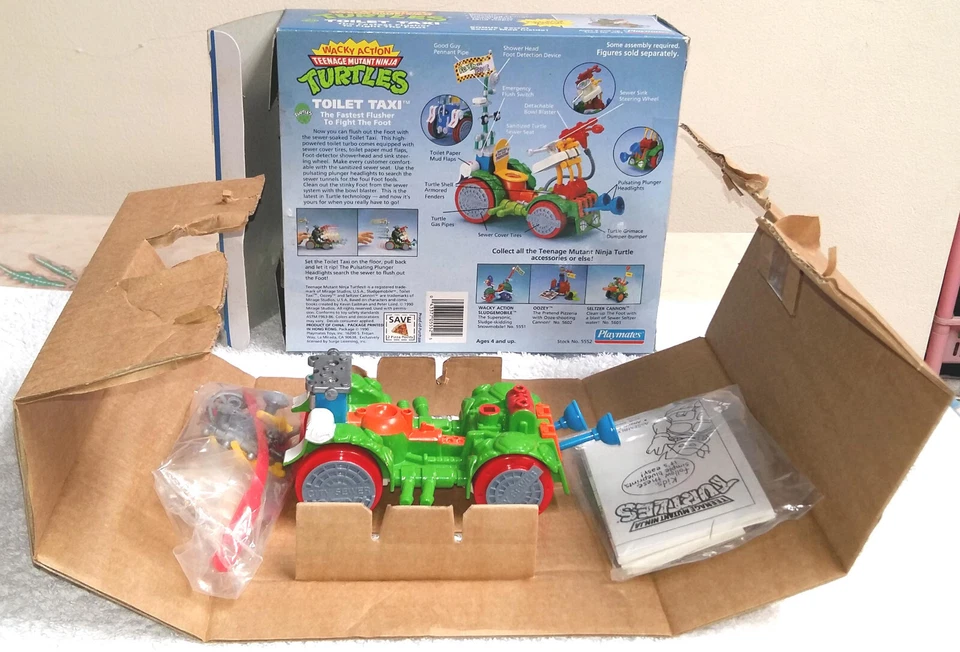 Táxi sanitário Teenage Mutant Ninja Turtles ação maluca TMNT Playmates 1990 - Imagem 4 de 4