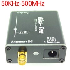 50KHz-500MHz RF Isolator Biaser DC 5-12V for HFDYLoop Fed Bias Tee