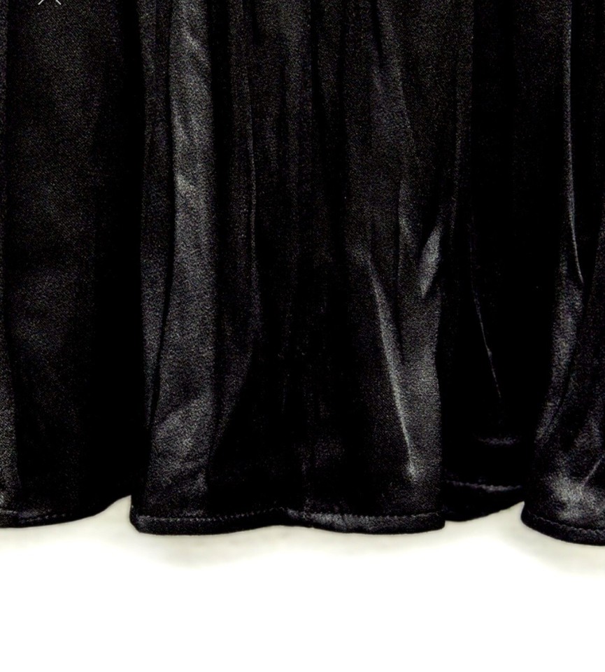 ZARA NWT Woman Back Knot Maxi Flare Dress Black Wrinkled Plead Effect