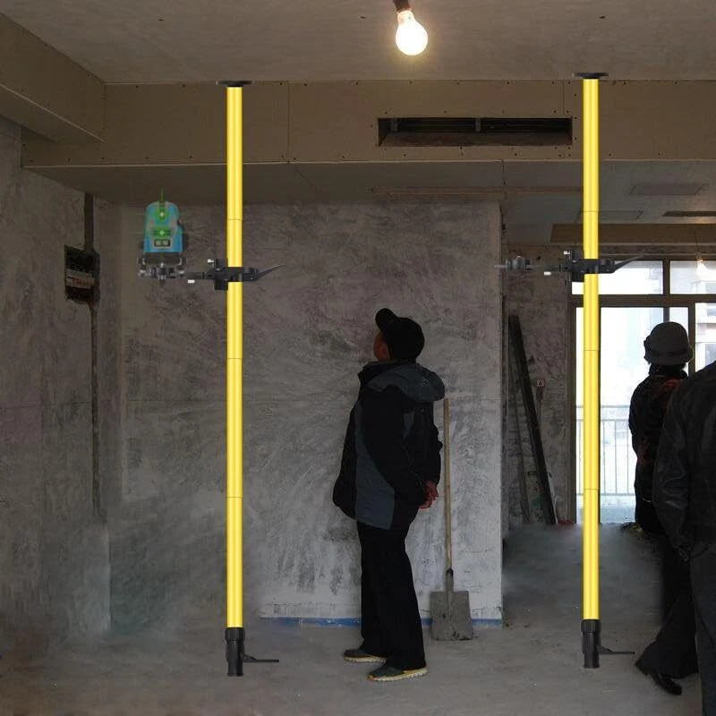 Laser Level, 13.8ft/4.2M Telescopic Pole and 3.9ft
