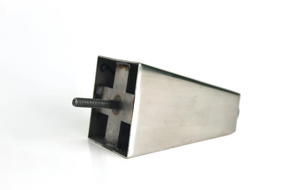 Sofá/silla/pierna de muebles otomanos de acero inoxidable pulido con patas cromadas de 5" Foto 2 de 4