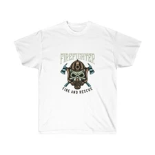 FIREFIGHTER FIRE AND RESCUE Unisex Ultra Cotton Tee