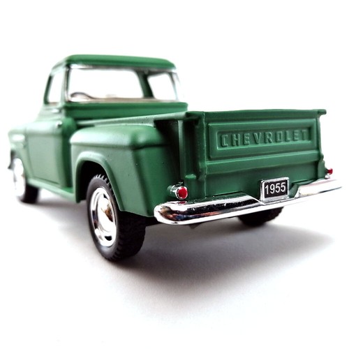 Chevy Stepside 1955 camioneta modelo DieCast coche de juguete colección Kinsmart escala 1:32 - Imagen 50 de 60