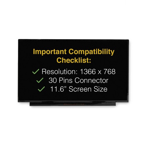 N116BGE-EA2-C4 Innolux Lcd 11.6 1366X768 Wxga 135Ppi W/Side Brackets"GRADE A" - Picture 3 of 6