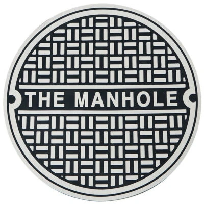 BIGMOUTHINC Rubber Man Cave Hole Sewer Bathroom Lid Cover Toilet Bowl Sign - GaG Joke