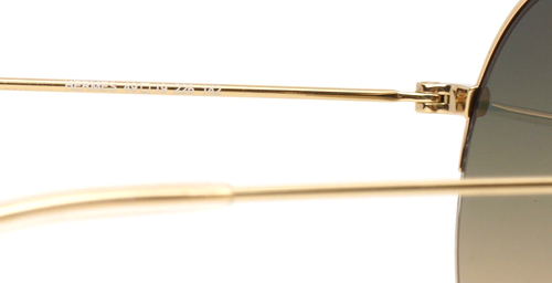 NATHALIE BLANC Hermes 226 Gold Pale Womens Round Gradient Sunglasses 49-19-142 - Picture 7 of 15