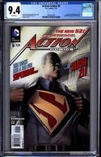 ACTION COMICS #9 ORIGIN AND FIRST APPEARANCE OF CALVIN ELLIS CGC GRADED 9.4