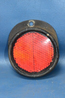 Vintage Stimsonite  AGA No 12 Red Reflector 3'' Dia Single Hole Mount Antique OEM