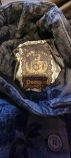 Desigual Black Brocade Coat