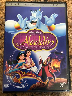 #ad #ad Aladdin DVD 1994 2 Disc Special Edition Disney Platinum Edition STK $5.99