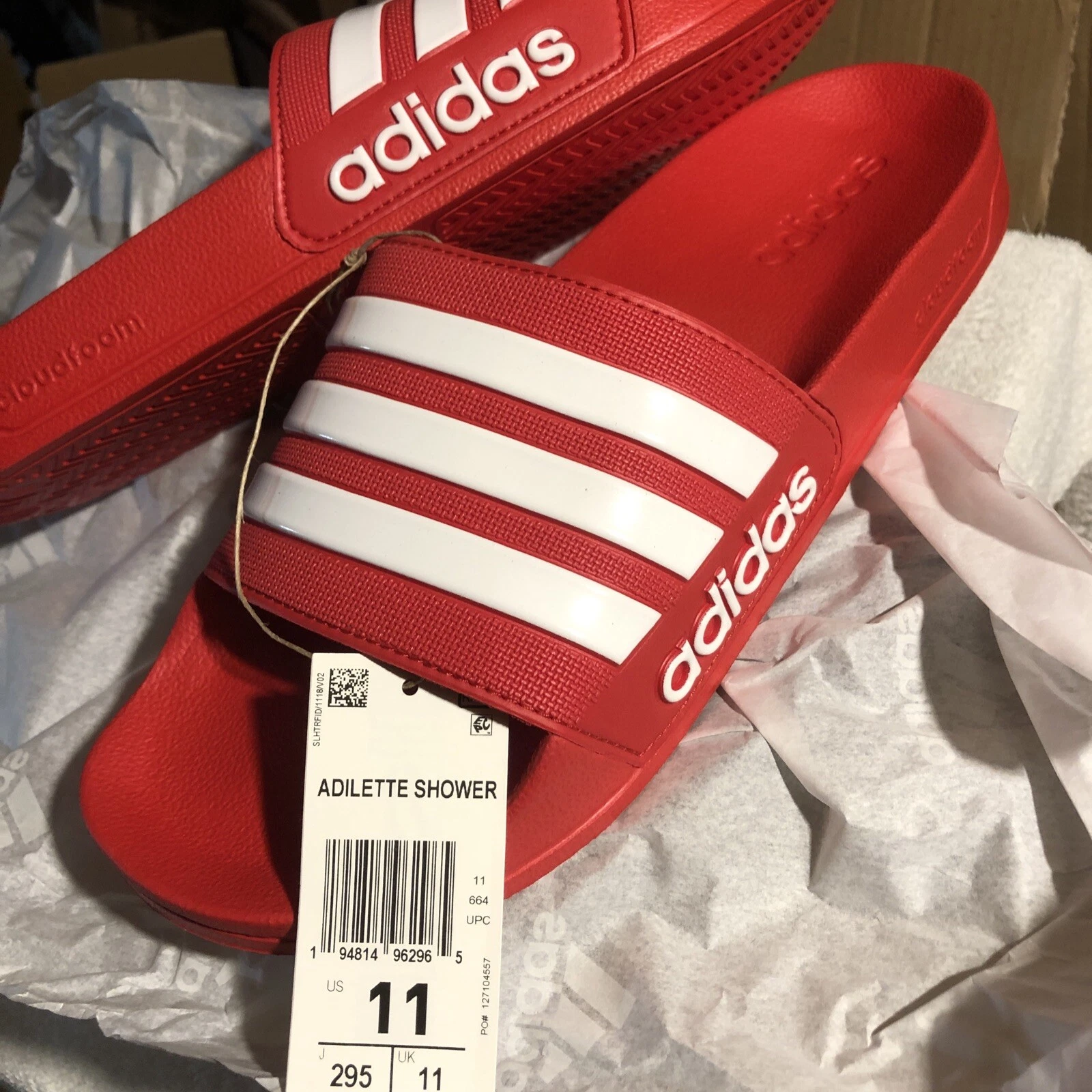 ADIDAS Scarpe unisex unisex Adivid Adilette Shower Slides Vivid taglia 11