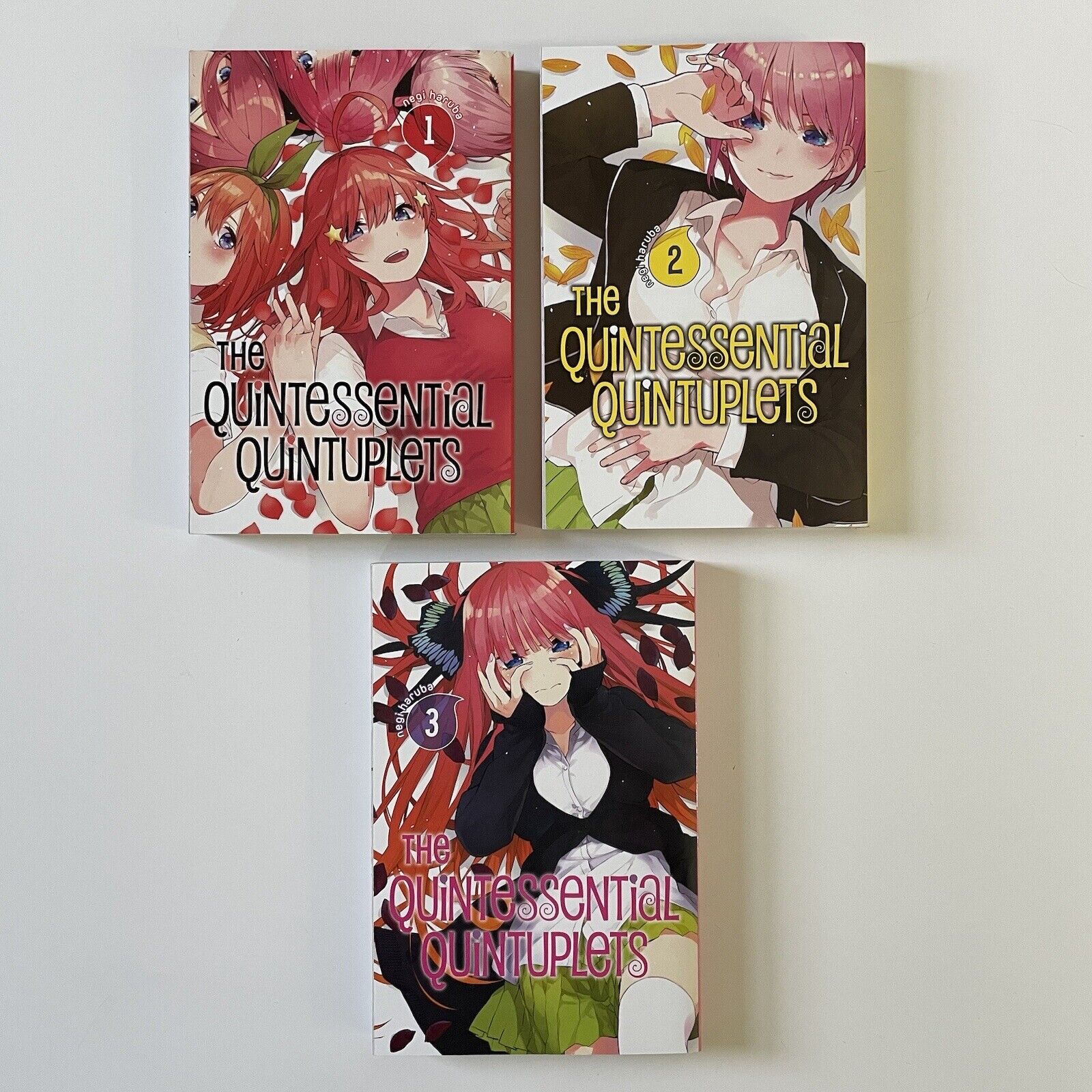 THE QUINTESSENTIAL QUINTUPLETS English MANGA Series by Negi Haruba Books 1-3