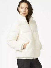 Sweaty Betty Faux Shearling Puffer Jacket Siz...