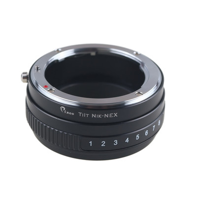 Tilt Lens Adapter Nikon F Mount to Sony E NEX A7 A7C II A6700 A7RV A9III ZV-E1