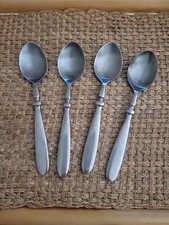 4 Oval soup Spoons Cambridge Townhouse Satin ...