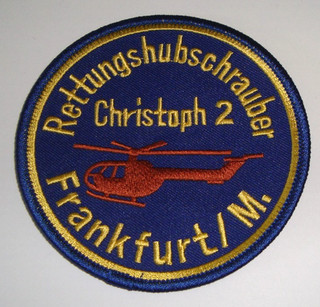 Patch Rettungshubschrauber Christoph 2 Frankfurt / M. aus Sammlung