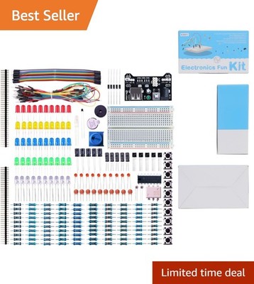Electronic Fun Kit Bundle for Arduino 200+ Components with Breadboard