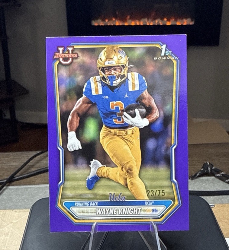 Topps 2026 Bowman University Wayne Knight UCLA Bruins BP7-68 Purple /75