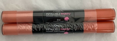 2 PACK L'oreal Infallible Paint Liquid Eyeshadow Shade # 314 Sunset Fire Loreal