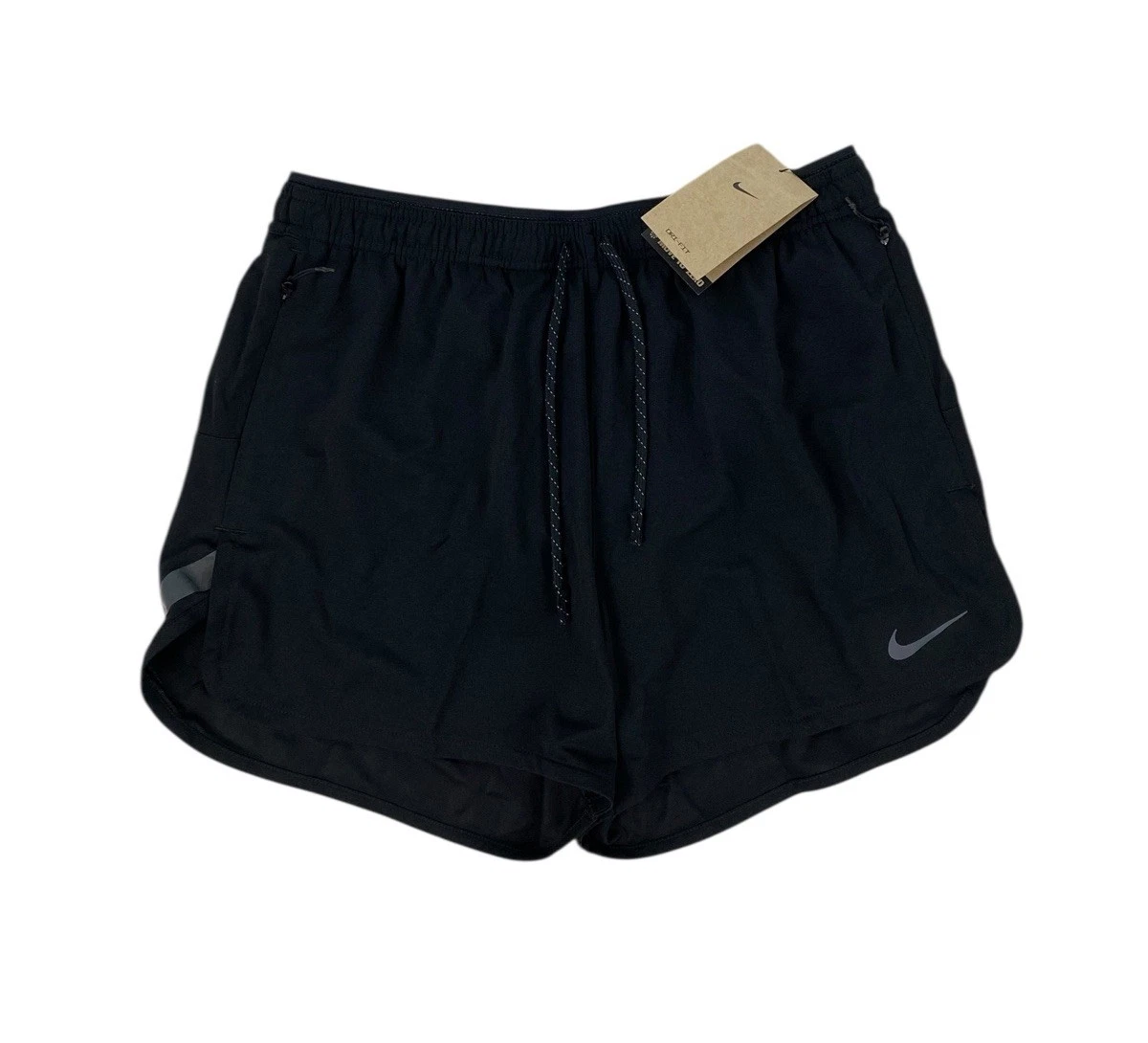 NEW Nike Stride Running Division 4" Dri-Fit Lined Shorts Black Mens FB6870-010