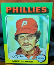 Topps 1975 Topps #70 Mike Schmidt Philadelphia Phillies Base Set Original