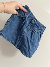 Vintage OshKosh B'Gosh Denim Skirt, Made in USA, 100 Cotton