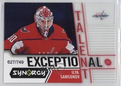 2018 Upper Deck Synergy Exceptional Talent 627/749 Ilya Samsonov Rookie RC 0c2
