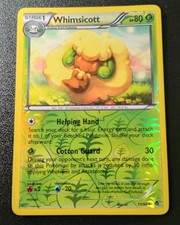 Pokemon Emerging Powers Whimsicott Reverse Holo Uncommon Card 11/98 LP