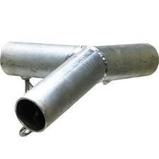 Canopy Fitting-3 Way Low Peak Top End Fitting 102 , 16 Gauge Steel Choose Size