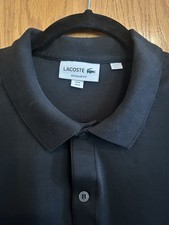 Lacoste Men s Regular Fit Black Short Sleeve Polo Shirt Cotton XL