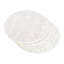 100 Pcs 70mm/2.8in Badge Protective Film for 2.3in Badge, Pentagram Style