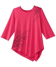 Silverts Women's Adaptive Open Back Asymmetrical Hem Top Asymmetrical Hem, ...