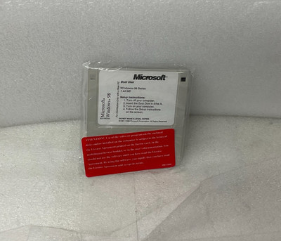 Microsoft Windows 98 Boot Disk NEW SEALED 3.5  Floppy