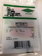 NTE971 INTEGRATED CIRCUIT 3 TERMINAL NEGATIVE VOLTAGE REGULATOR NEW