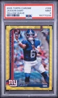 2025 TOPPS CHROME YELLOW WAVE #306 JAXSON DART ROOKIE RC /275 PSA 9