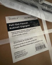 NEW Tehila Black Pull-Out Faucet For Sink In Box Never Opened Great