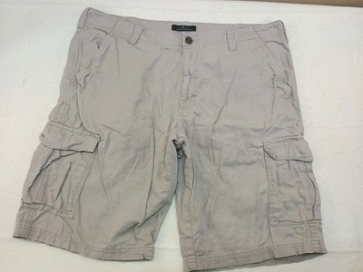 Marc Anthony Shorts Mens 38 Linen Blend Cargo Beige Nautical Beach