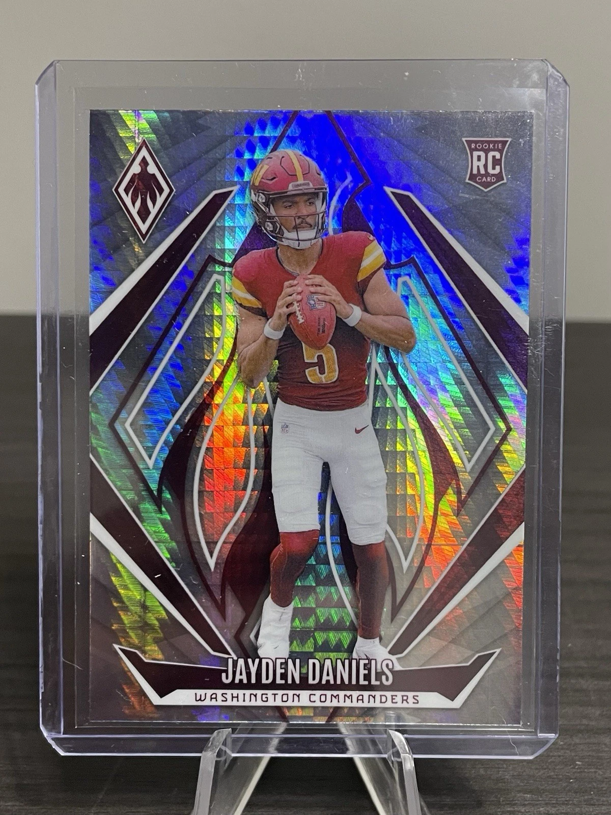 2024 Panini Phoenix Jayden Daniels Hyper Prizm Rookie Card #198 Commanders