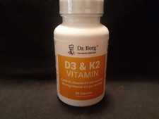 Dr Berg Vitamin D3  K2 Formula 60 Capsules 5000iu