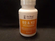 Dr Berg Vitamin D3 & K2 Formula 60 Capsules 5000iu