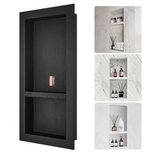 Shower Niche 16x32x4" Double Shelf Wall-inserted for Shower Bathroom